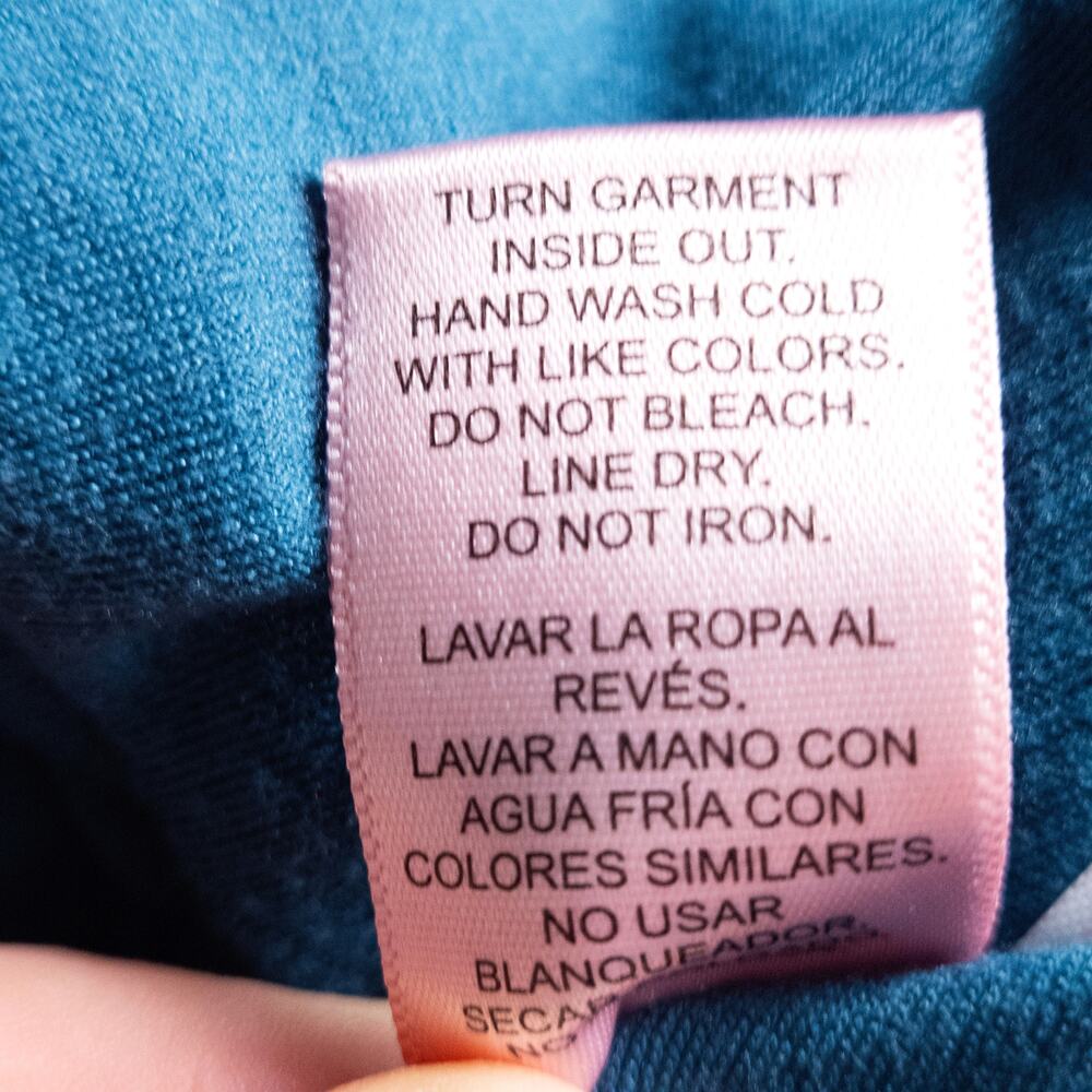 Juicy Couture Velour Cropped Hoodie Blue XL Y2K Bling Indie Sleaze - Picture 9 of 10